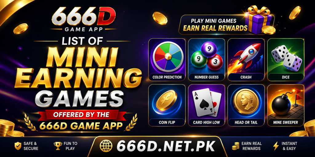 List of Mini-Games Offered by 666D Game